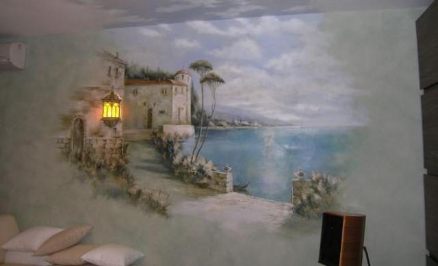Рисунок на стене дома своими руками (76 фото)