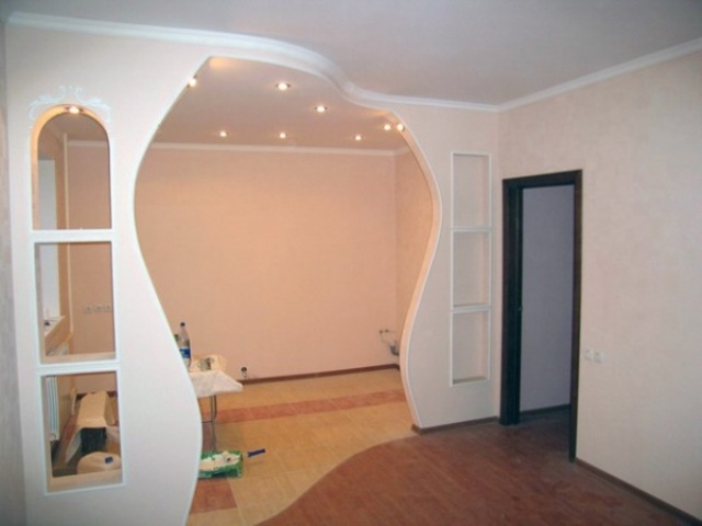 Чем покрасить арку из гипсокартона в квартире