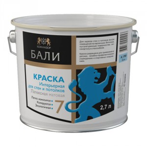 Латексная краска для стен и потолков - особенности и разновидности