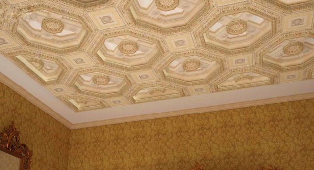 Римские потолки – особенности и примеры