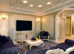 Особенности и детали оформления интерьера гостиной в стиле барокко