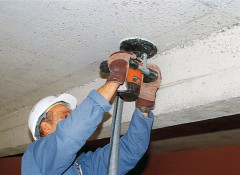 Способы и порядок шлифовки бетонного потолка