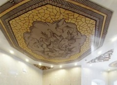 Преимущества и внешний вид натяжного потолка — мозаики