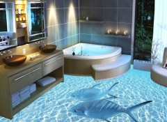 Плюсы, минусы и особенности применения наливных полов в ванной