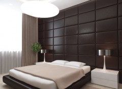 Особенности, преимущества и монтаж кожаных панелей для стен