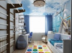 Использование в интерьере детской комнаты морского стиля