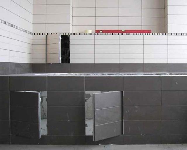 Установка сантехнического люка под плитку